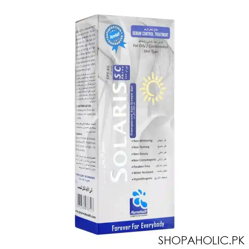 Pharmahealth Solaris Transparent Sunscreen Gel SPF40 45Ml