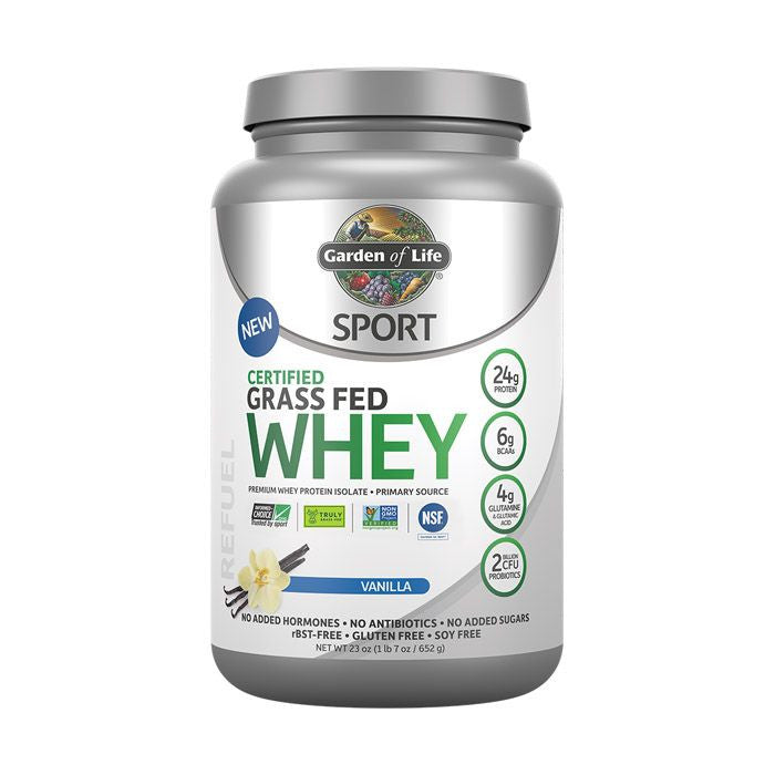 Garden Of Life Sport Certified Grass Fed Whey Protein Vanilla 652g