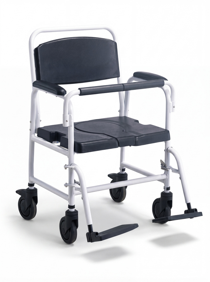 Wolaid Heavy-Duty Commode Chair with Wheels WL8803L-51