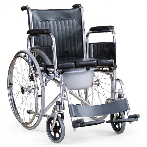 Wolaid Heavy-Duty Commode Wheelchair JL682U-51