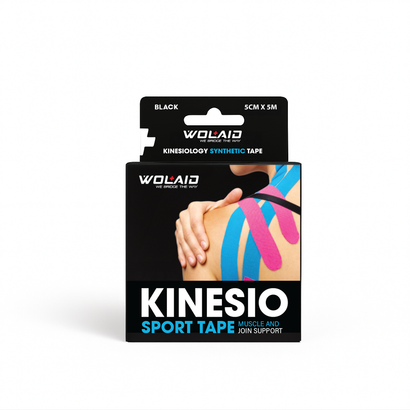 Wolaid Kinesiology Tape Black