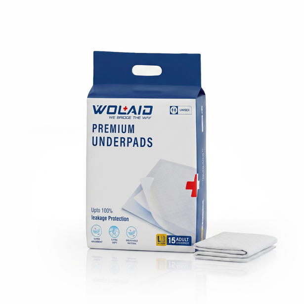 Wolaid Premium Underpads 60 x 90 cm - 15 Pack