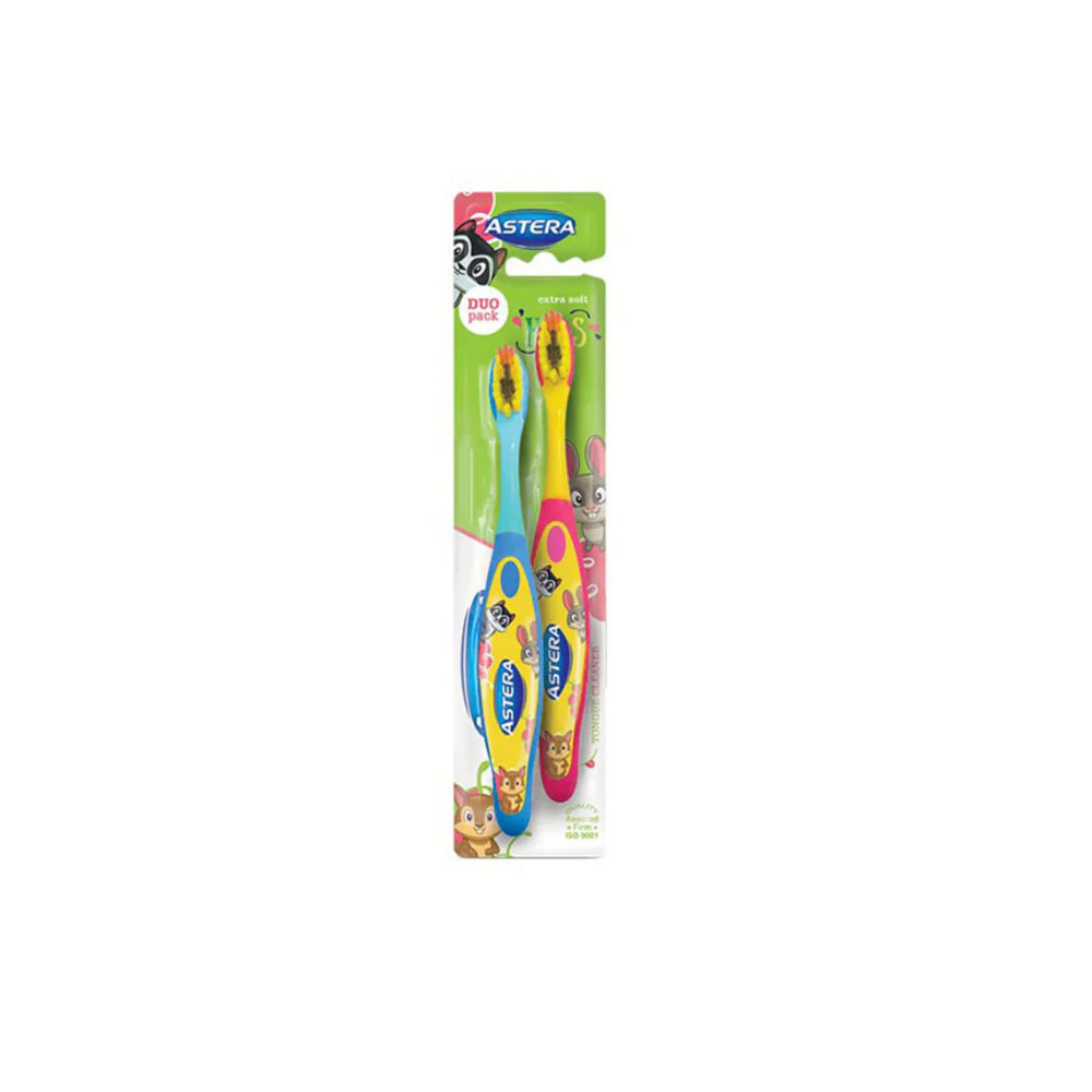 Astera Kids Toothbrush Extra Soft DUO pack - Wellness Shoppee