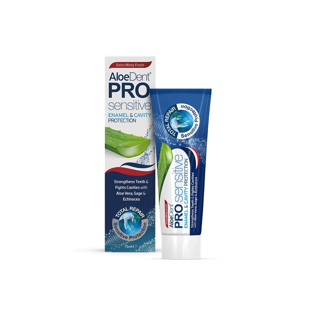 AloeDent Toothpaste Pro Sensitive Enamel & Cavity Protection 75ml - Wellness Shoppee