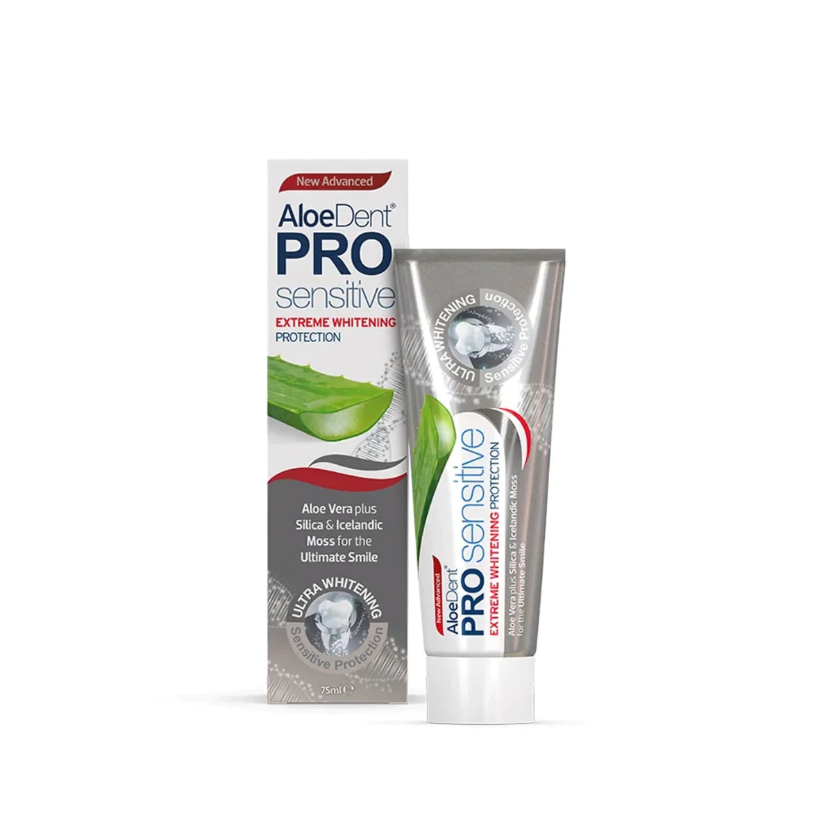 AloeDent Toothpaste Pro Sensitive Extreme Whitening Protection 75ml - Wellness Shoppee
