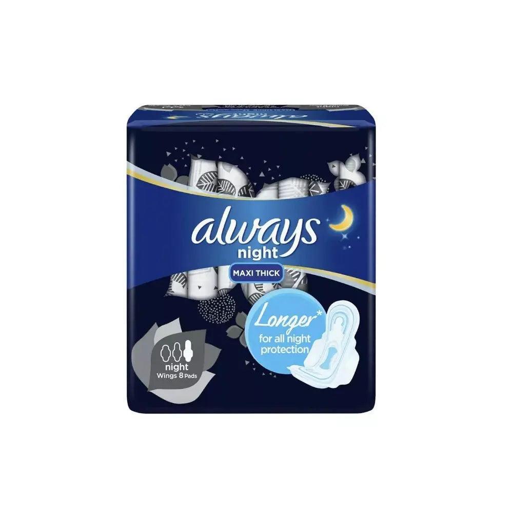 Always Night Sanitary Pads 8s - Wellness Shoppee