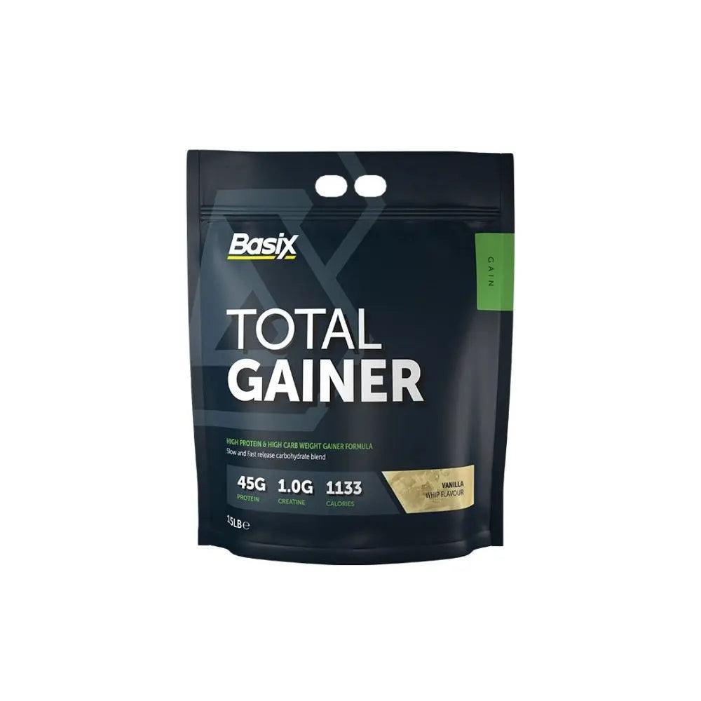 Basix Total Gainer Vanilla Whip 15 lbs - Wellness Shoppee
