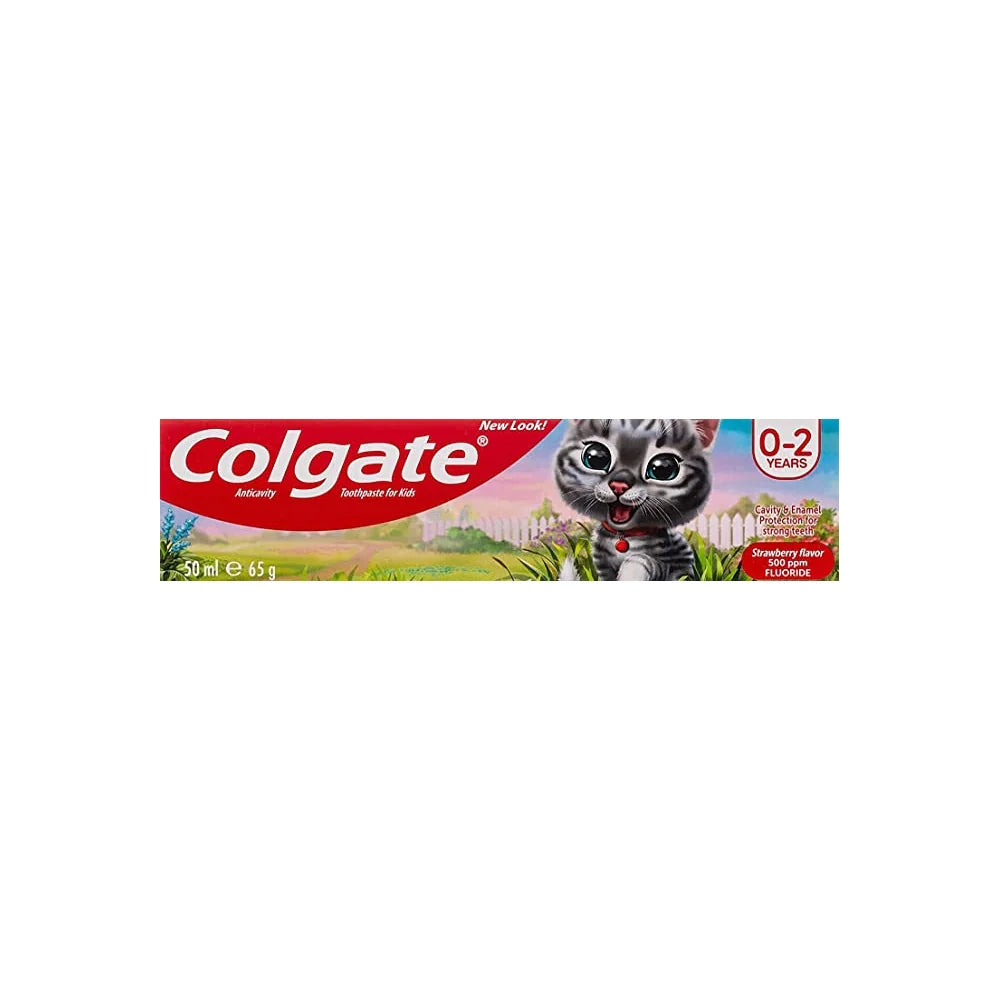 Colgate Kids Anti Cavity Toothpaste Gel Strawberry 0-2 years old 65g - Wellness Shoppee