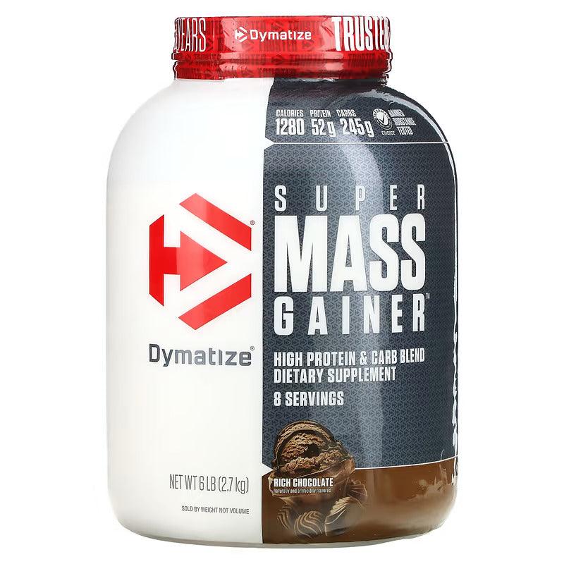 Dymatize, Super Mass Gainer, Chocolate, 6 lb - Wellness Shoppee