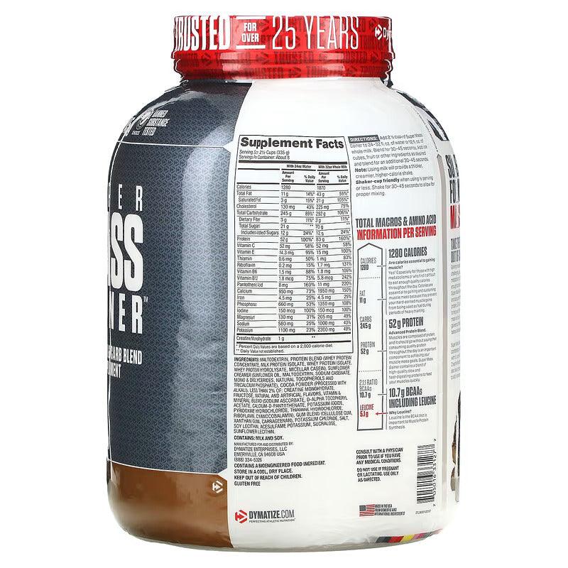 Dymatize, Super Mass Gainer, Chocolate, 6 lb - Wellness Shoppee