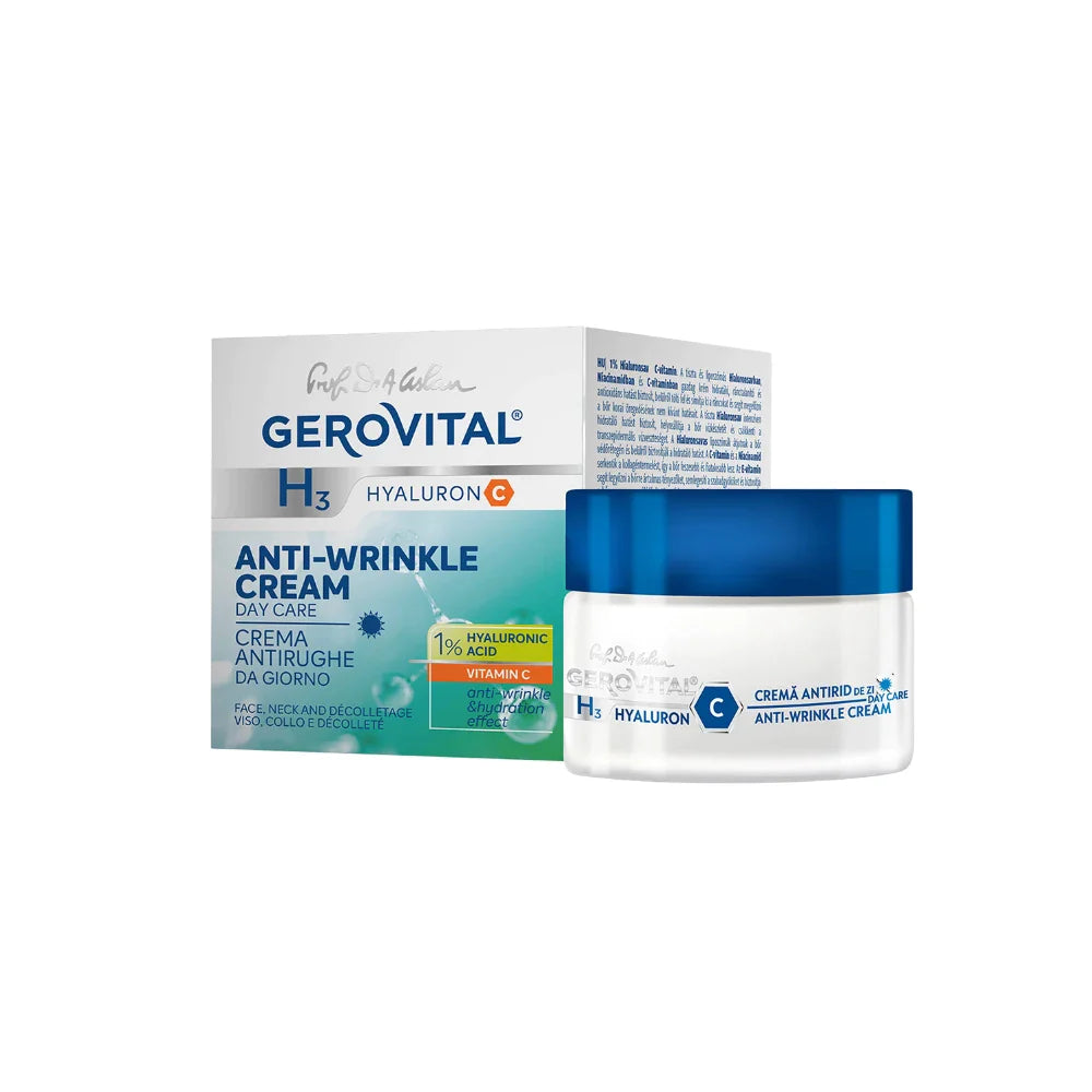Gerovital H3 Hyaluron C Anti-Wrinkle Day Cream 50ml - Wellness Shoppee