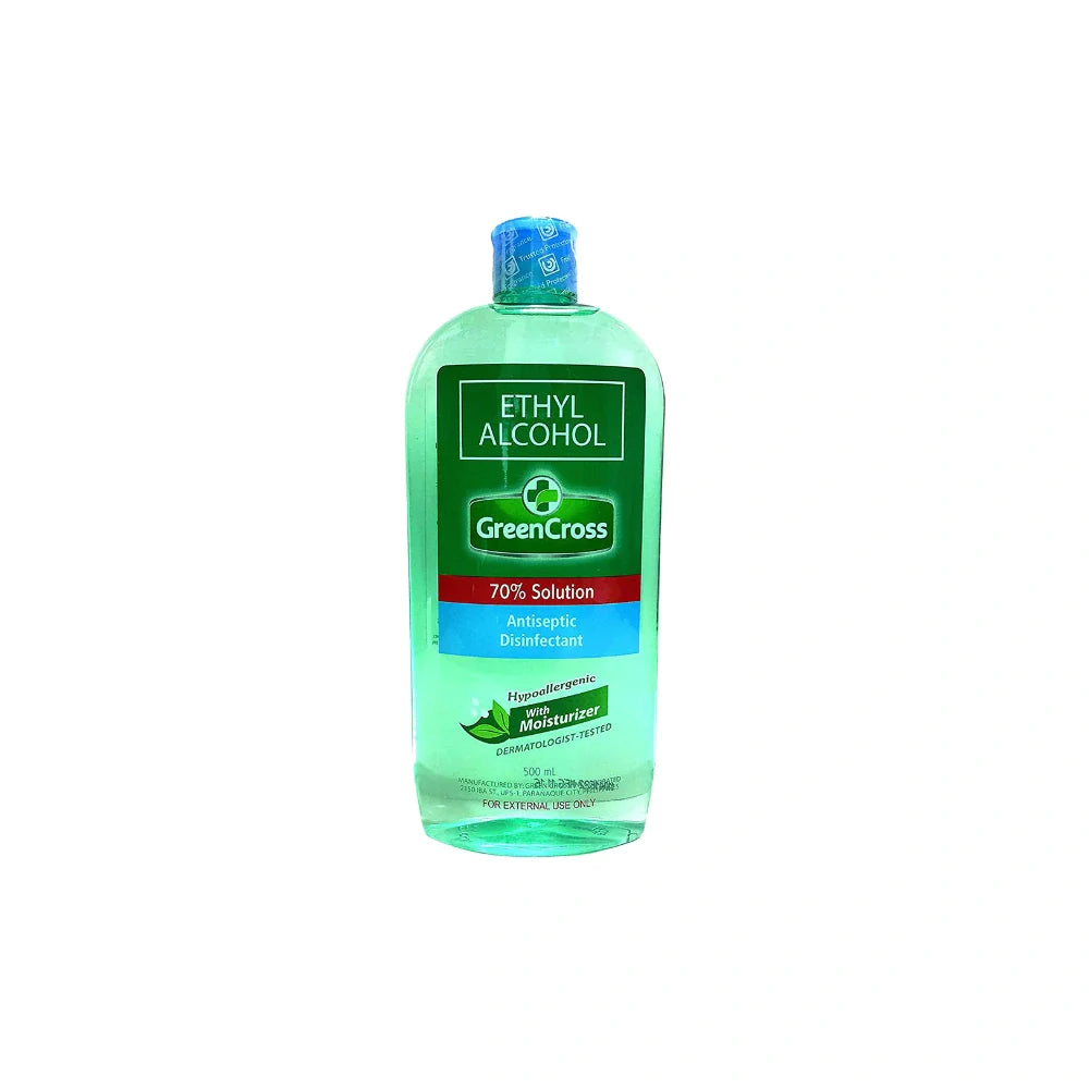 Green Cross 70% Ethyl Alcohol Disinfectant 500ml - Wellness Shoppee