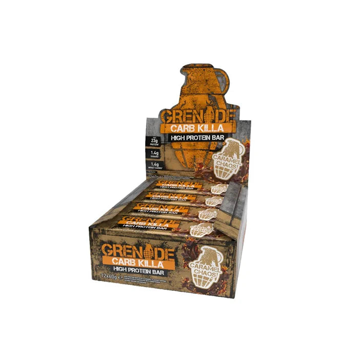 Grenade Carb Killa Protein Bar Caramel Chaos 60gm – Box of 12 - Wellness Shoppee