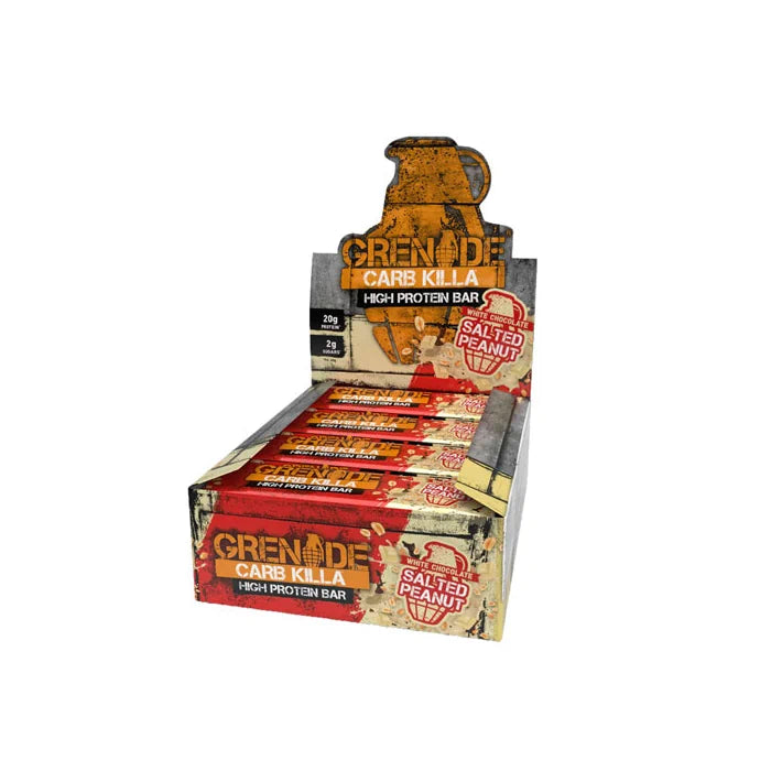 Grenade Carb Killa Protein Bar White Chocolate Salted Peanut 60gm – Box of 12 - Wellness Shoppee