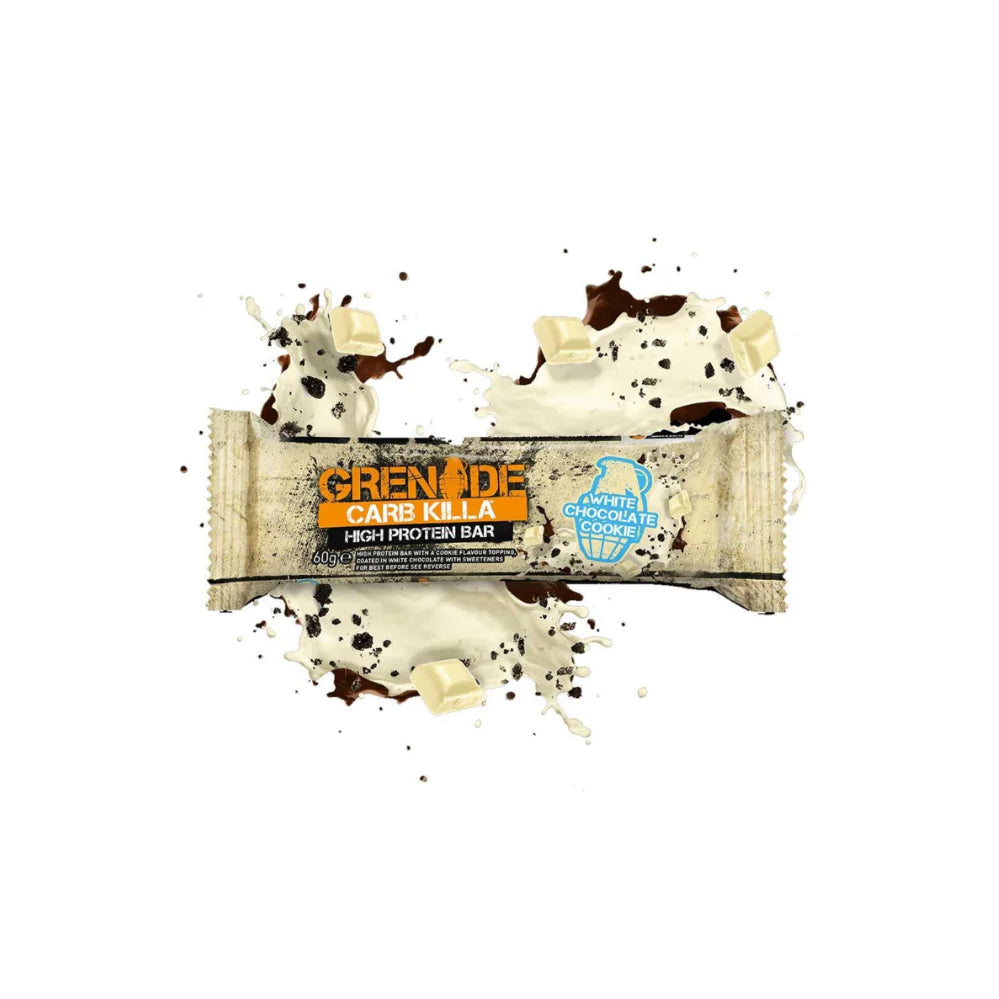 Grenade Carb Killa White Chocolate Cookie Protein Bar 60g - Wellness Shoppee