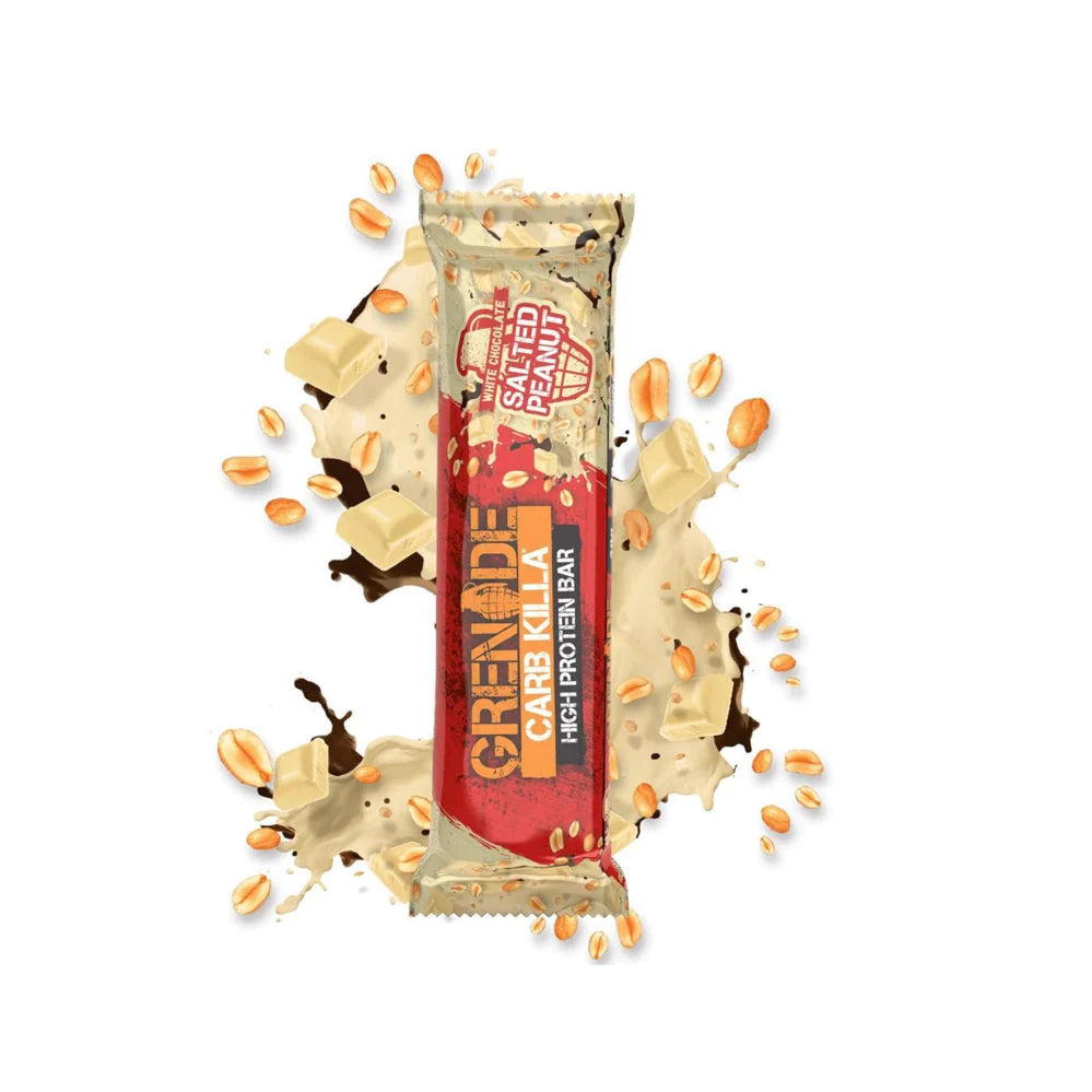 Grenade Carb Killa White Chocolate Salted Peanut Protein Bar 60g - Wellness Shoppee