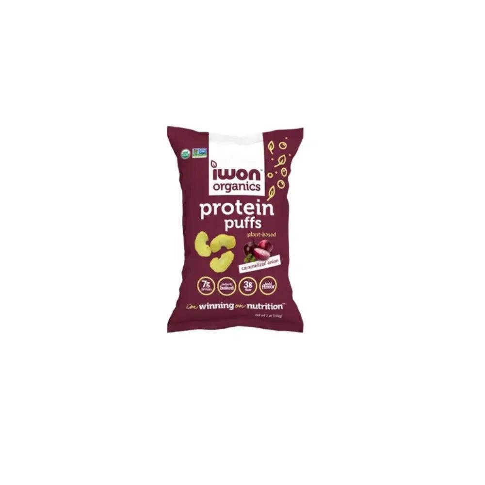 Iwon Organics Caramelized Onion Flavored Organic Protein Puffs 141g - Wellness Shoppee
