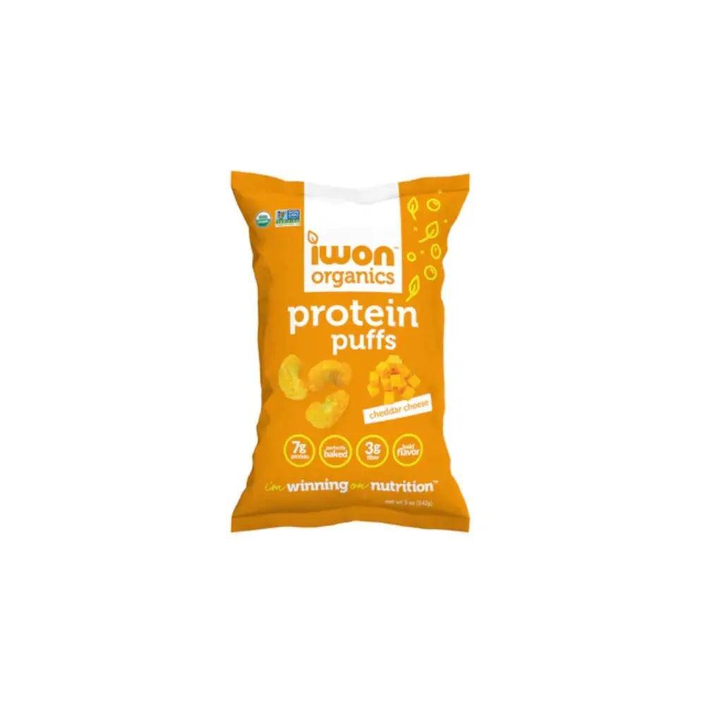 Iwon Organics Cheddar Cheese Flavored Organic Protein Puffs 141g - Wellness Shoppee