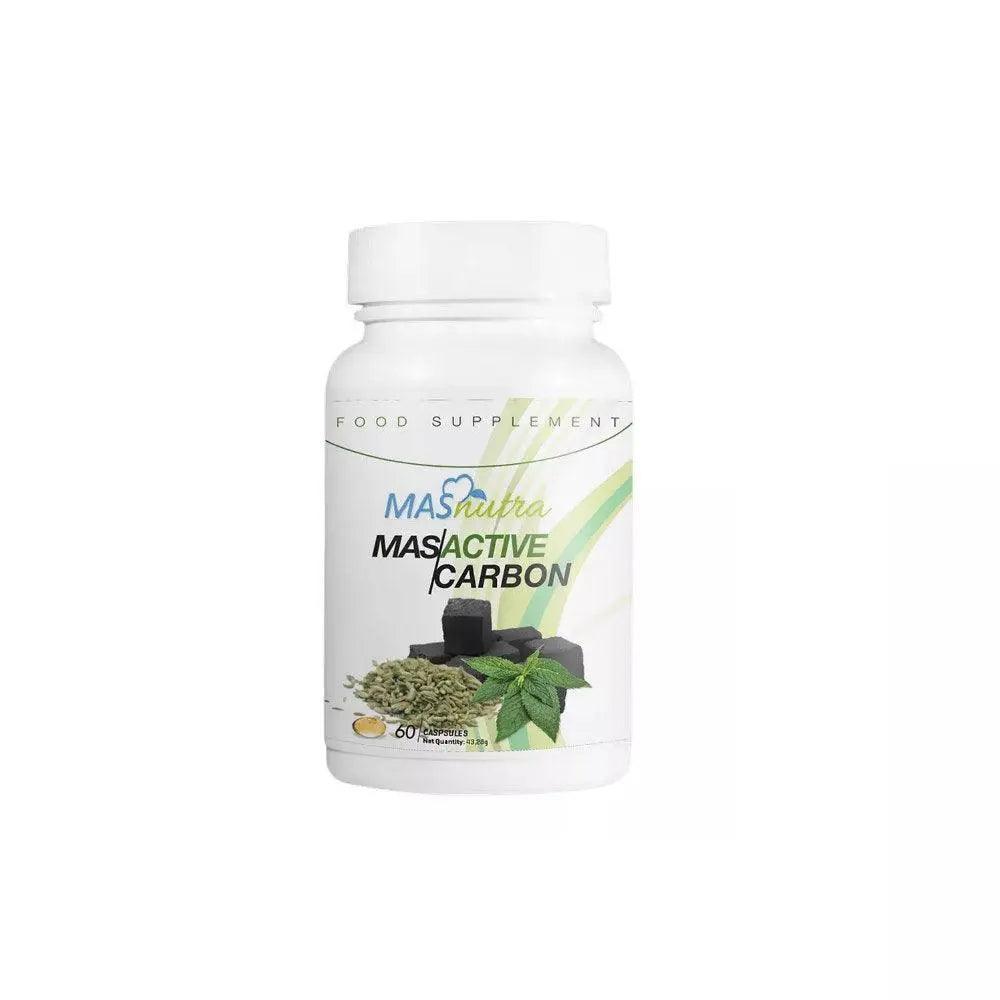Masnutra Mas Active Carbon Capsules 60s - Wellness Shoppee
