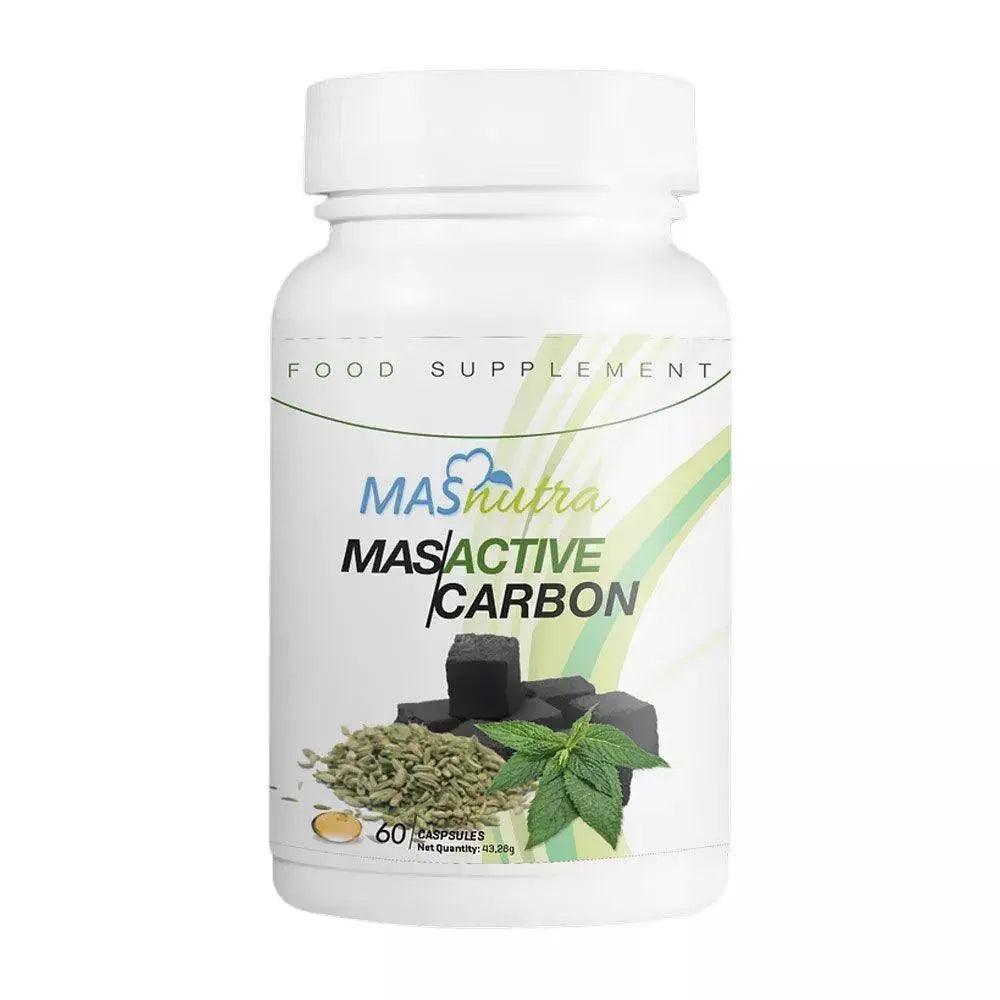 Masnutra Mas Active Carbon Capsules 60s - Wellness Shoppee