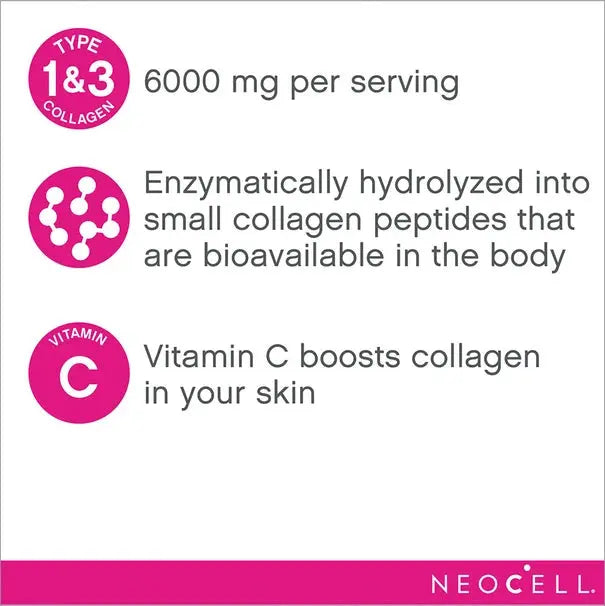 Neocell Super Collagen +C 250 Tablets (Type 1&3) - Wellness Shoppee
