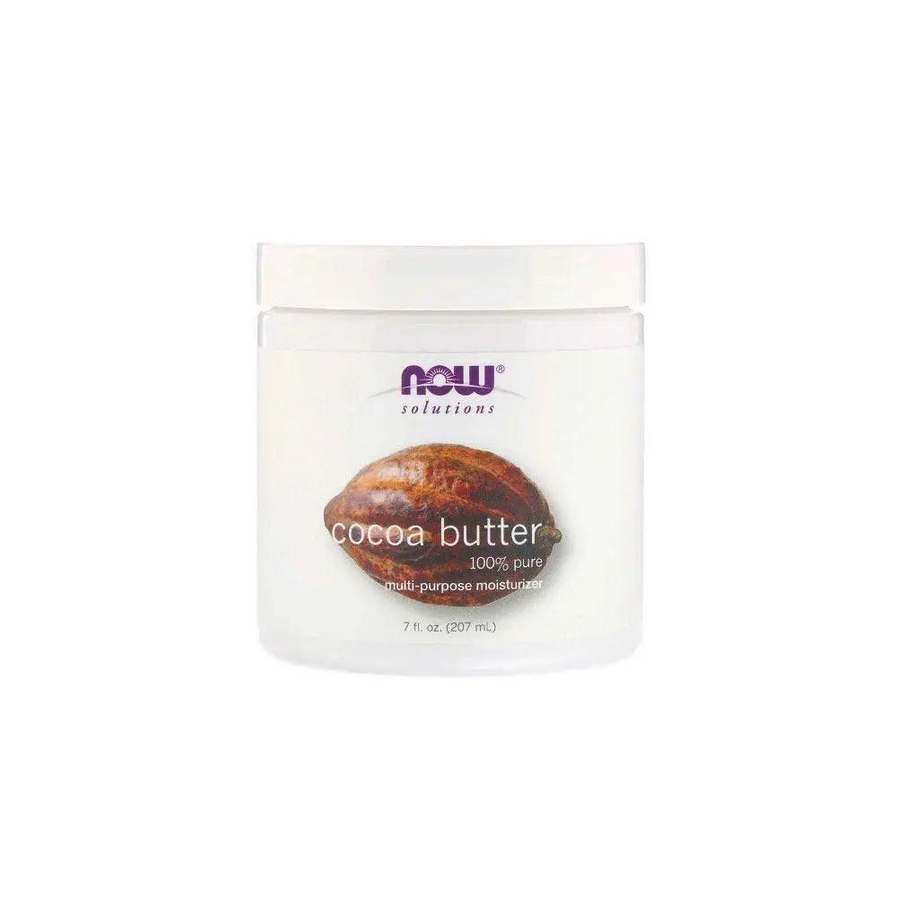 Now Cocoa Butter 100% pure multi purpose moisturizer 207ml - Wellness Shoppee