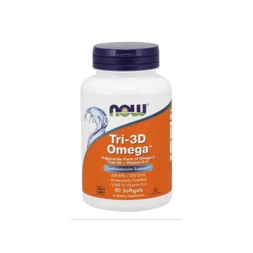 Now Tri-3D Omega 2000 IU 90 Softgels - Wellness Shoppee