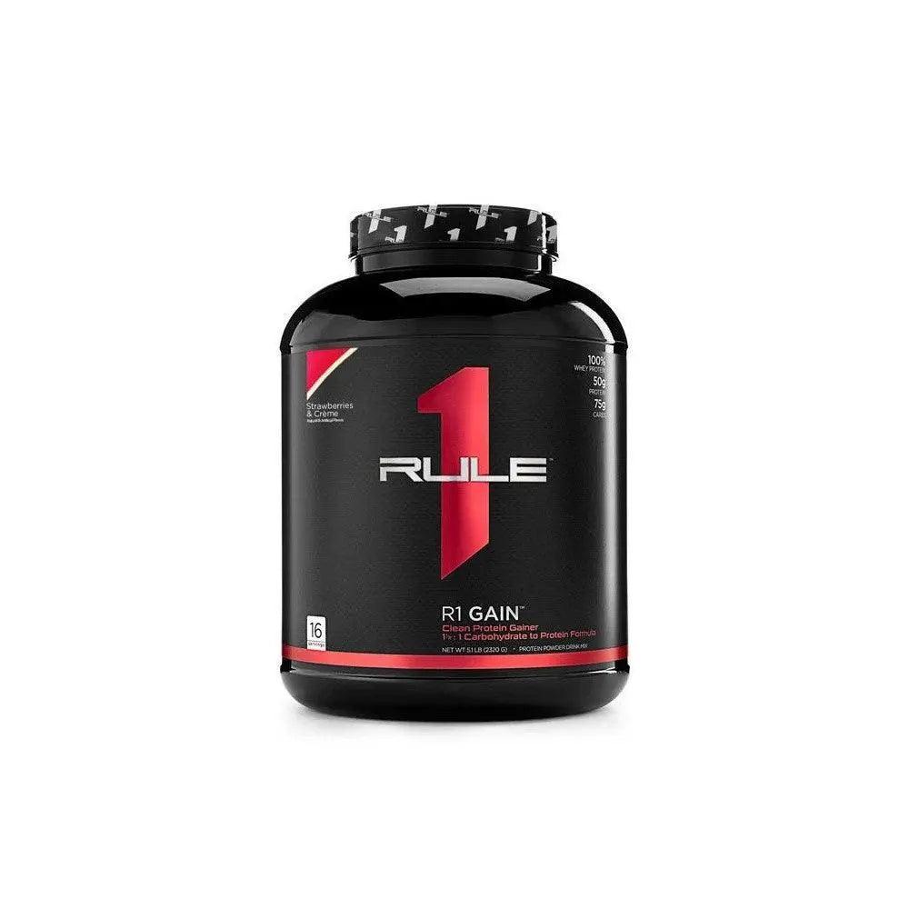 Rule1 Gain 16 Servings Strawberry & Creme 5.01lbs - Wellness Shoppee
