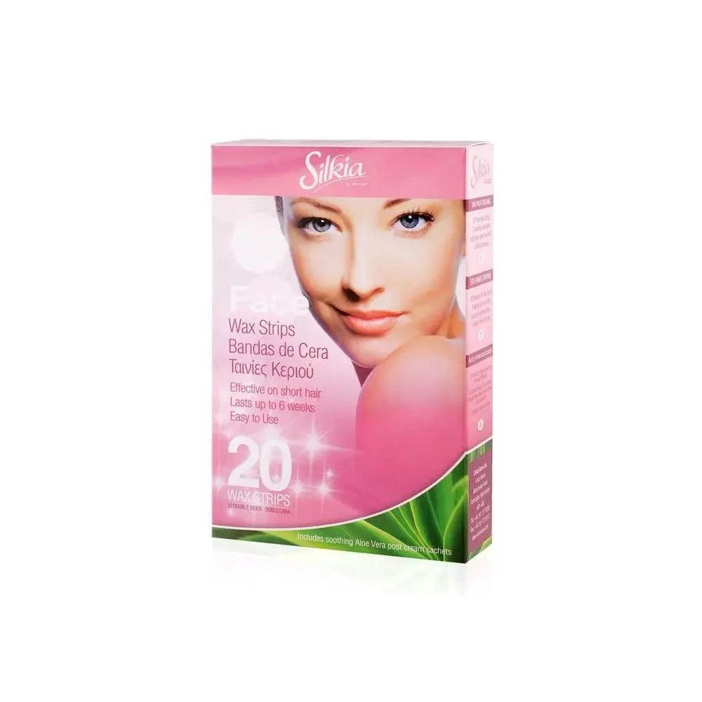 Silkia Face Wax Strips 20s - Wellness Shoppee