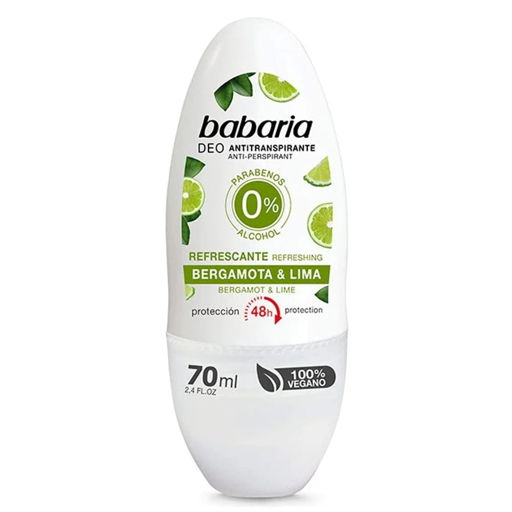 BABARIA ROLL ON DEO BERGAMOTA & LIMA 70 ML - Wellness Shoppee