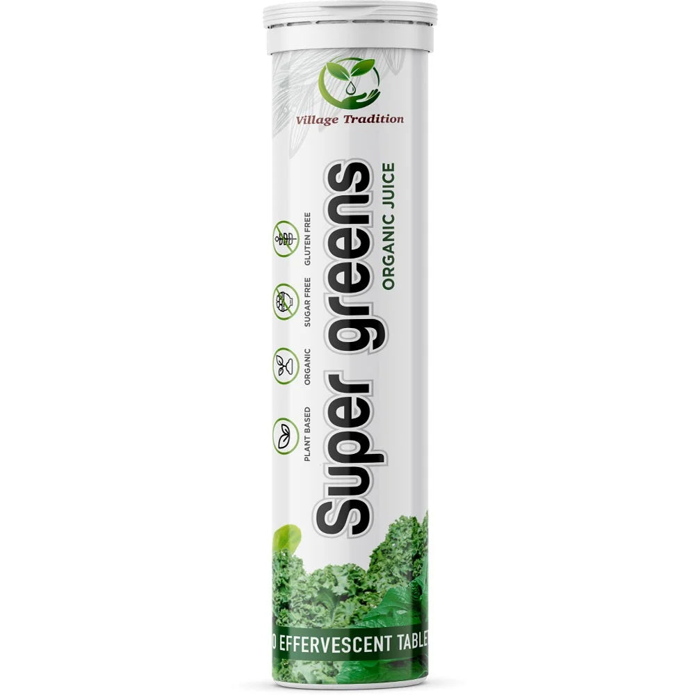 Village Tradition Super Greens Organic Juice 20s - Wellness Shoppee