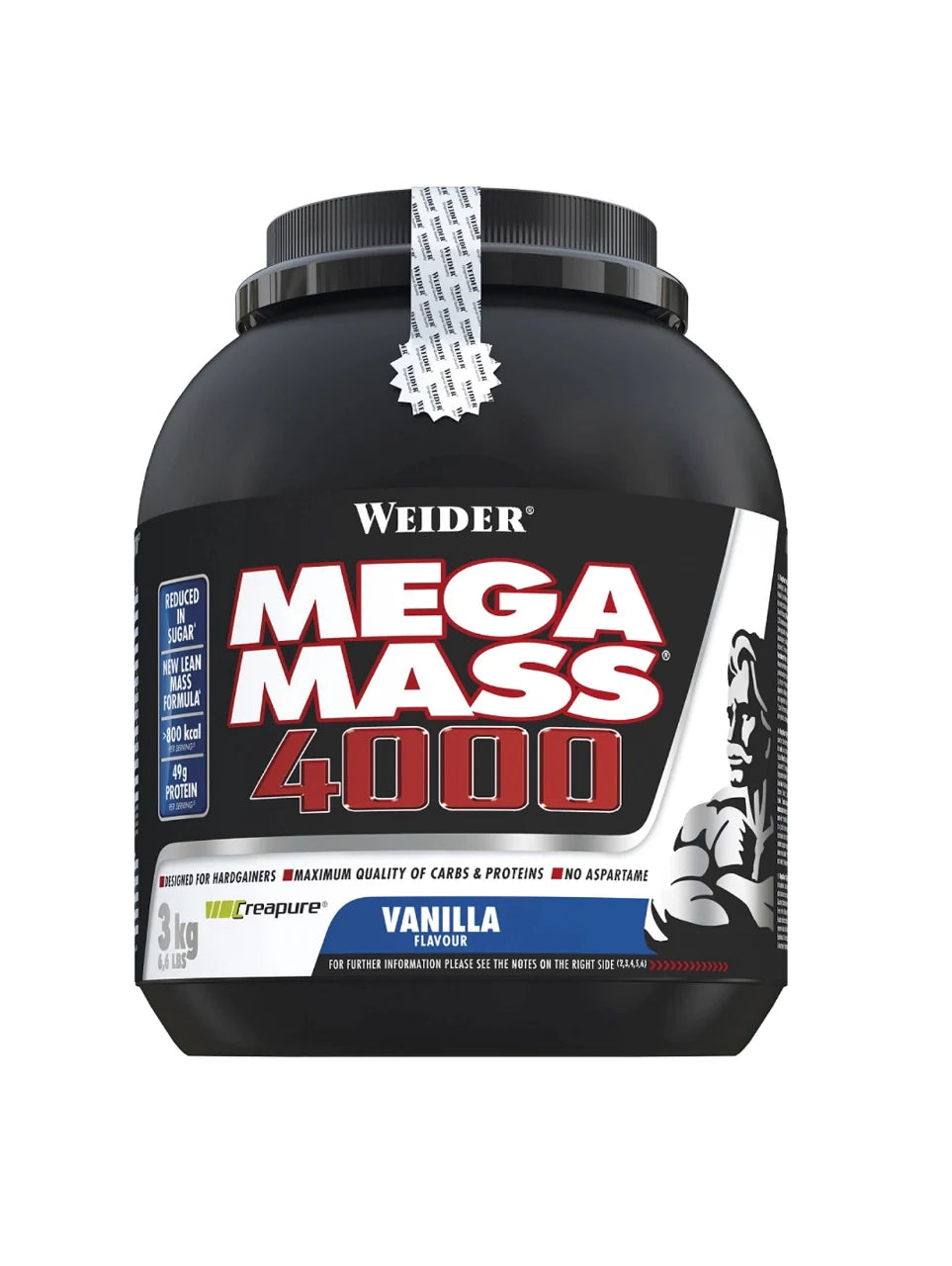 Weider Mega Mass 4000 Vanilla 3Kg (6.6lbs) - Wellness Shoppee