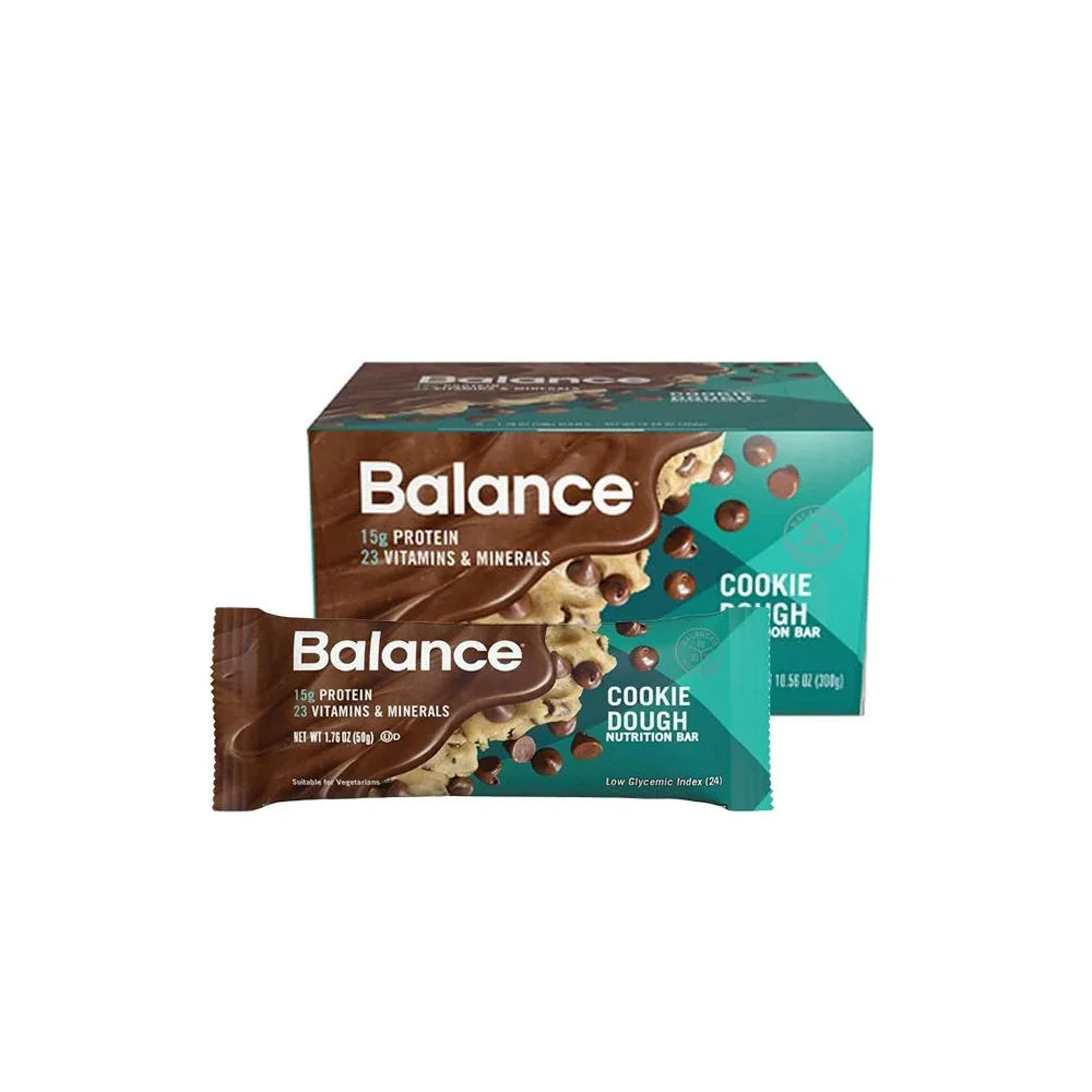 Balance Bar New Cookie Dough 50 g-Box Of 6 Pieces - Wellness Shoppee