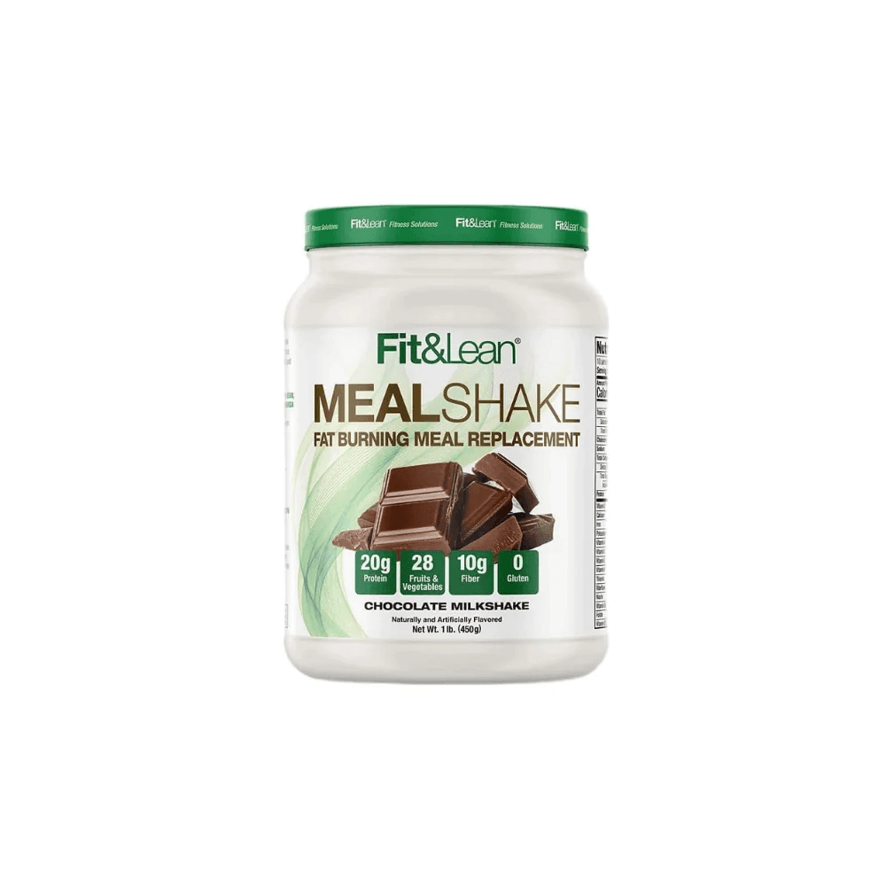 Fit & Lean Meal Shake Fat Burning Meal Replacement with Protein Chocolate 1 lb - Wellness Shoppee