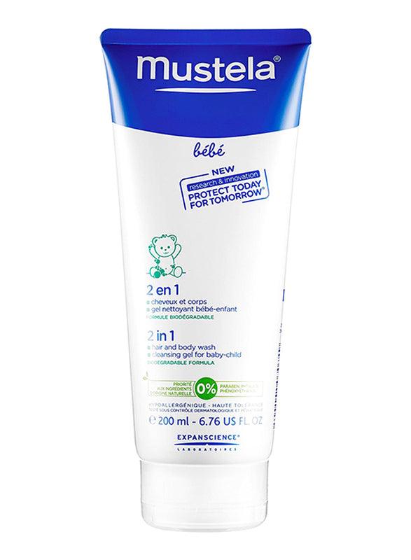 MOSTELA BABY HAIR AND BODY WASH 2 IN 1 200 ML - Wellness Shoppee