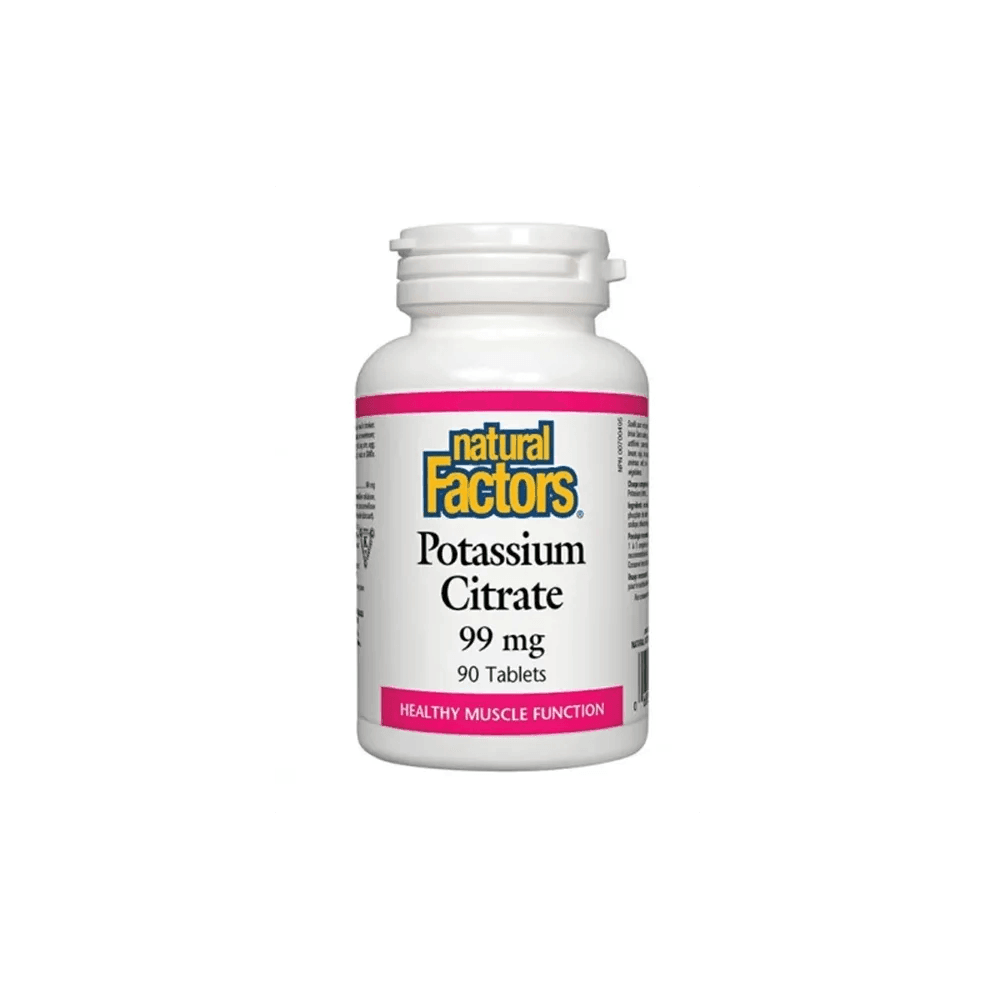 Natural Factors Potassium Citrate 99 mg 90 tablets - Wellness Shoppee