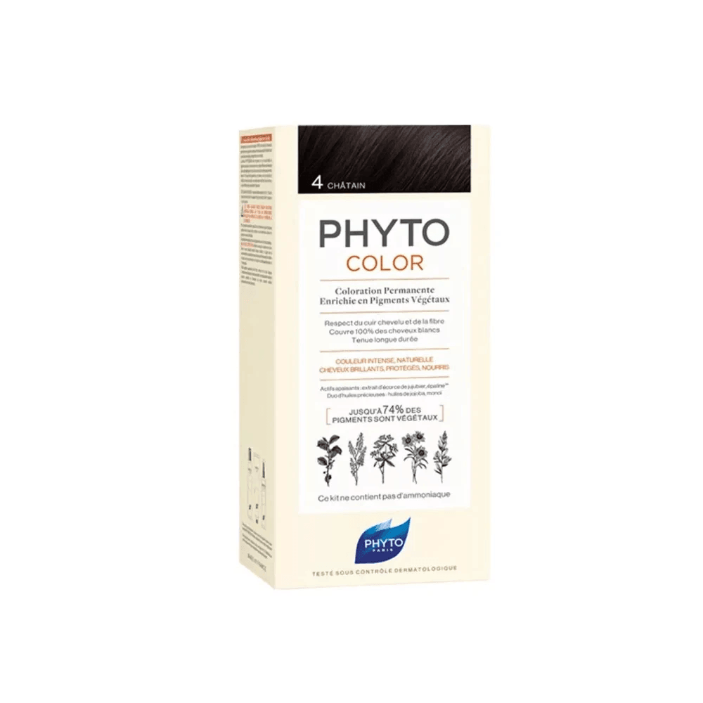 Phyto Color 4 Brown Permanent Hair Color Kit - Wellness Shoppee