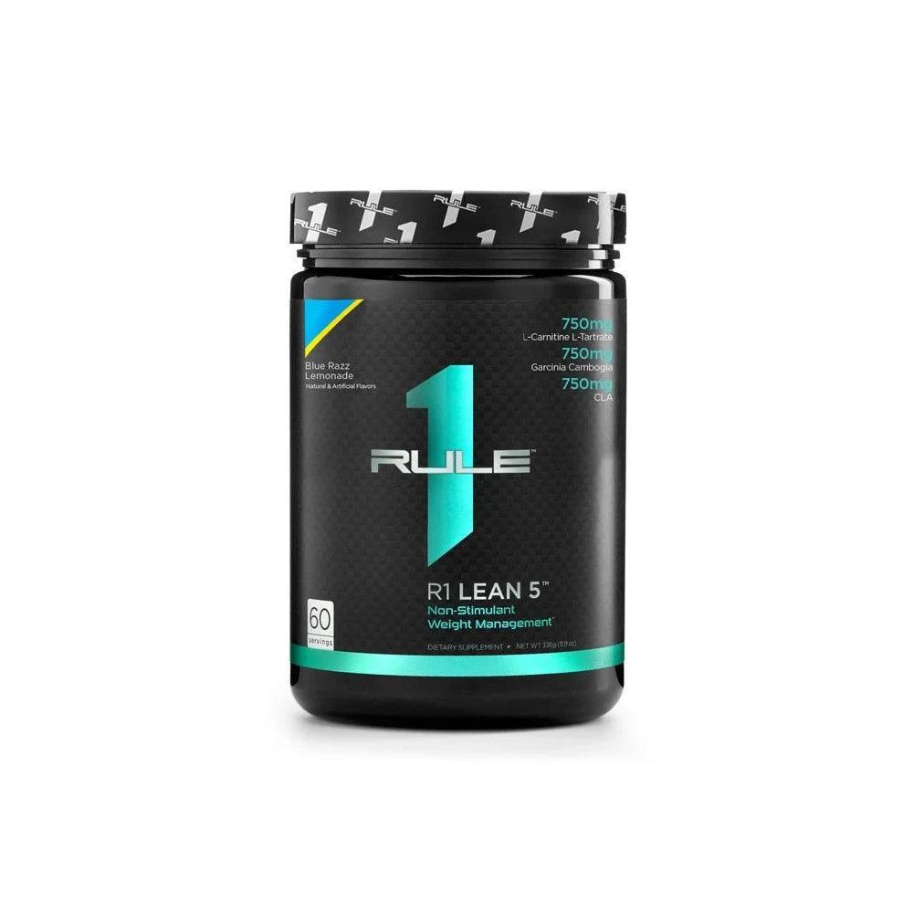 Rule1 Lean 5 60 Servings Blue Razz Lemonade 336g - Wellness Shoppee