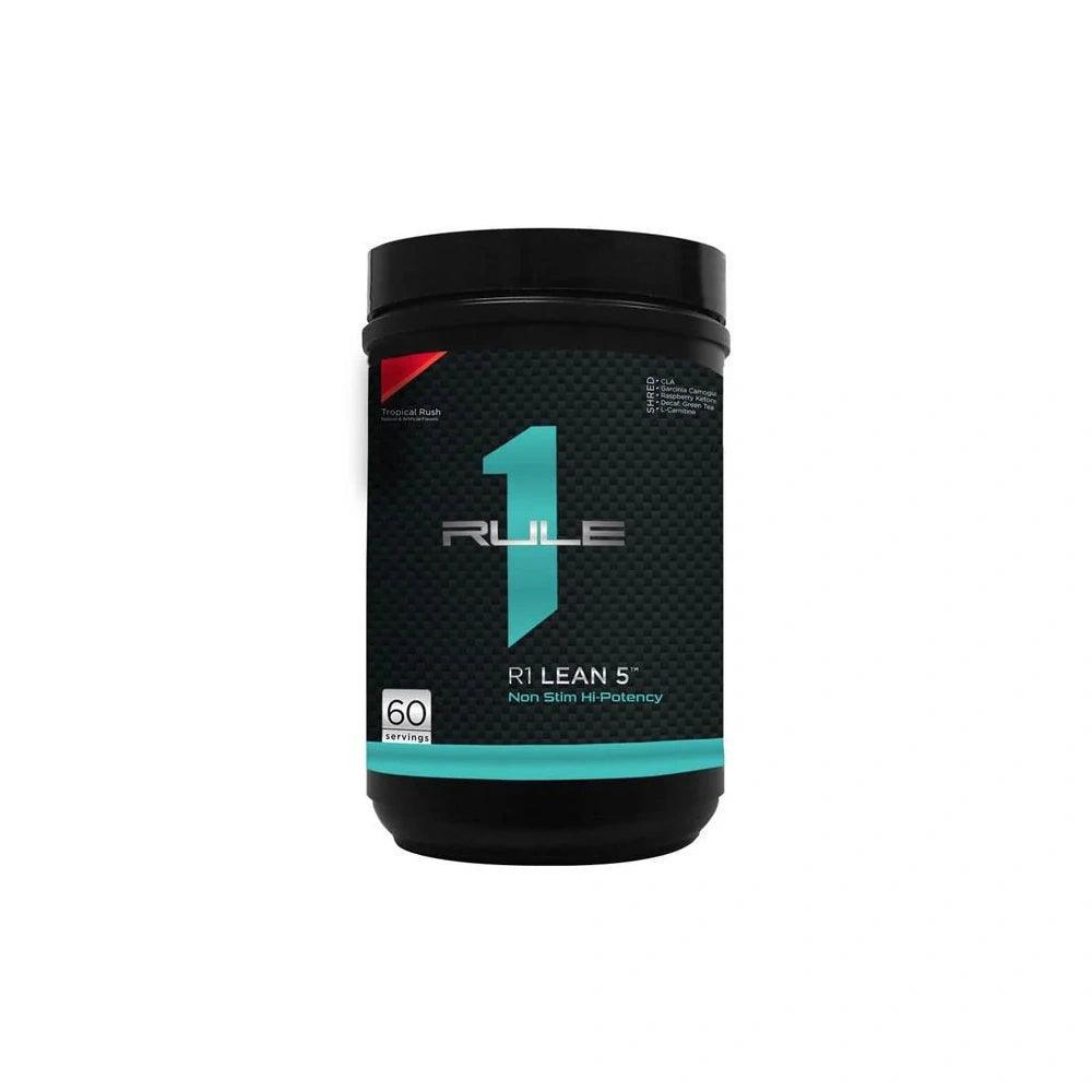 Rule1 Lean 5 60 Servings Tropical Rush 336g - Wellness Shoppee