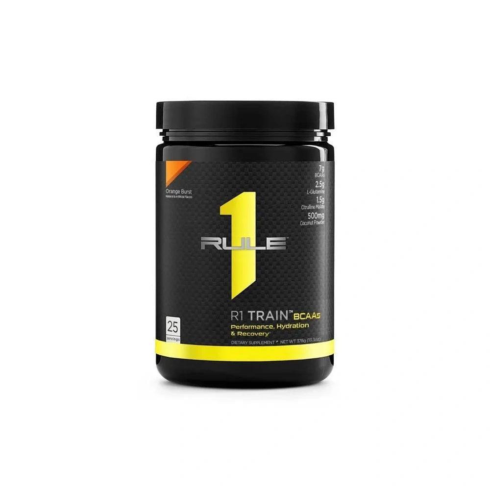 Rule1 Train BCAAs Orange Burst 25 Servings 378g - Wellness Shoppee