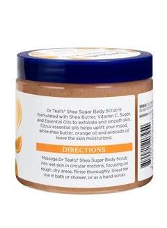 Dr Teal's Shea Sugar Scrub With Citrus Essential Oils And Vitamin C Pink 538g - Wellness Shoppee