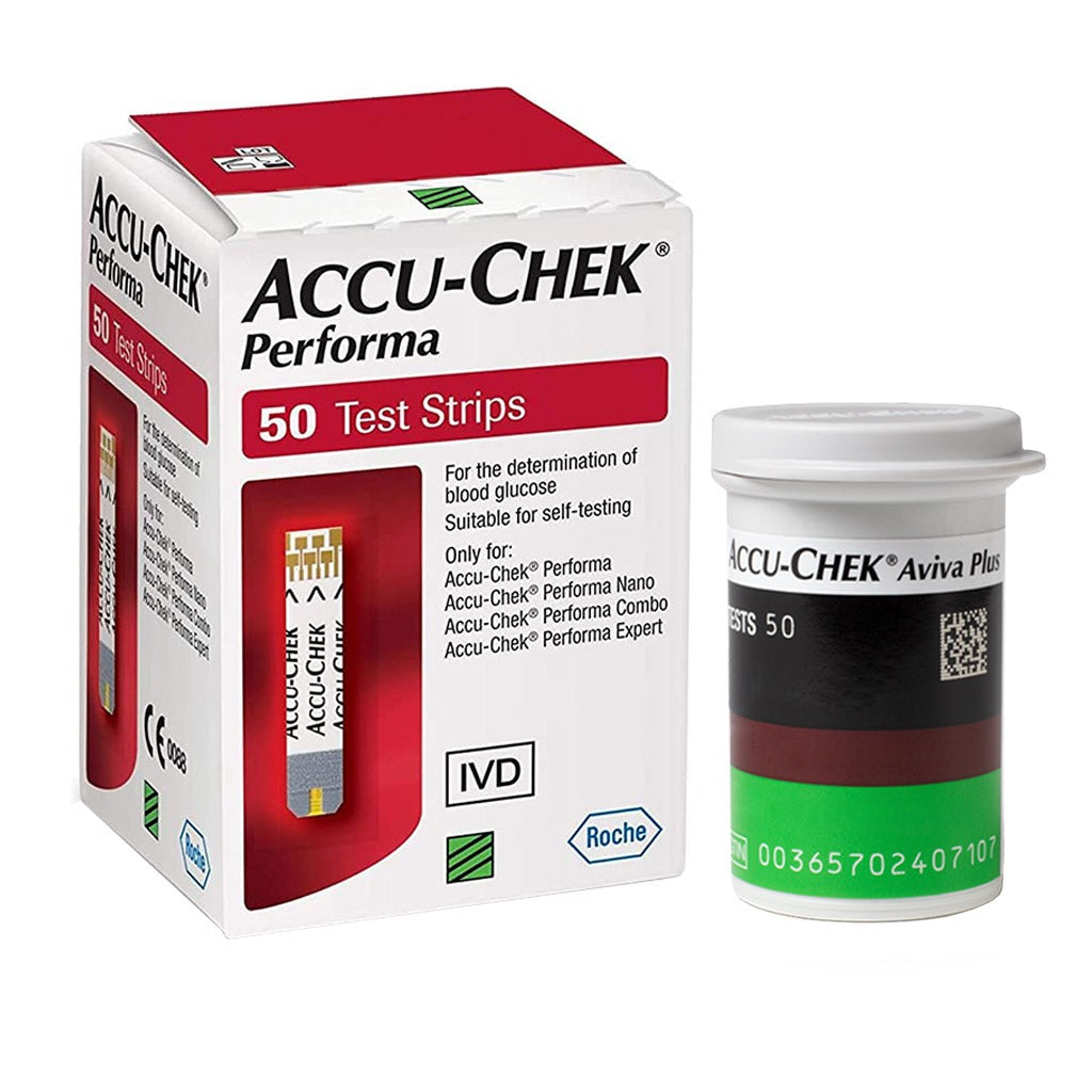 Accu-Chek Performa Test Strips For Diabetic Blood Glucose Testing, Pack of 50's