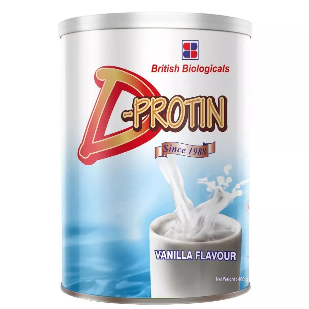 D-Protin Vanilla Powder 400 g - Wellness Shoppee