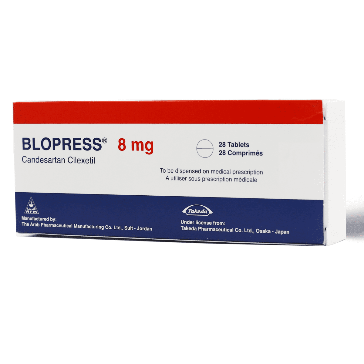 Blopress 8 Mg, For High Blood Pressure - 28 Tablets - Wellness Shoppee