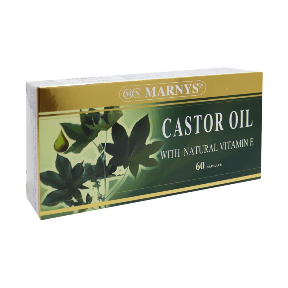 Marnys Castor Oil Capsules 60's - Wellness Shoppee