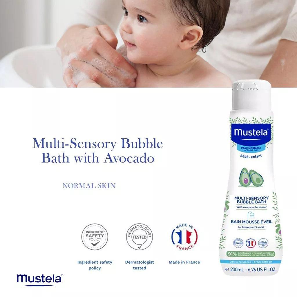 Mustela Baby Multi-Sensory Bubble Bath, Tear-Free 200ml - Wellness Shoppee