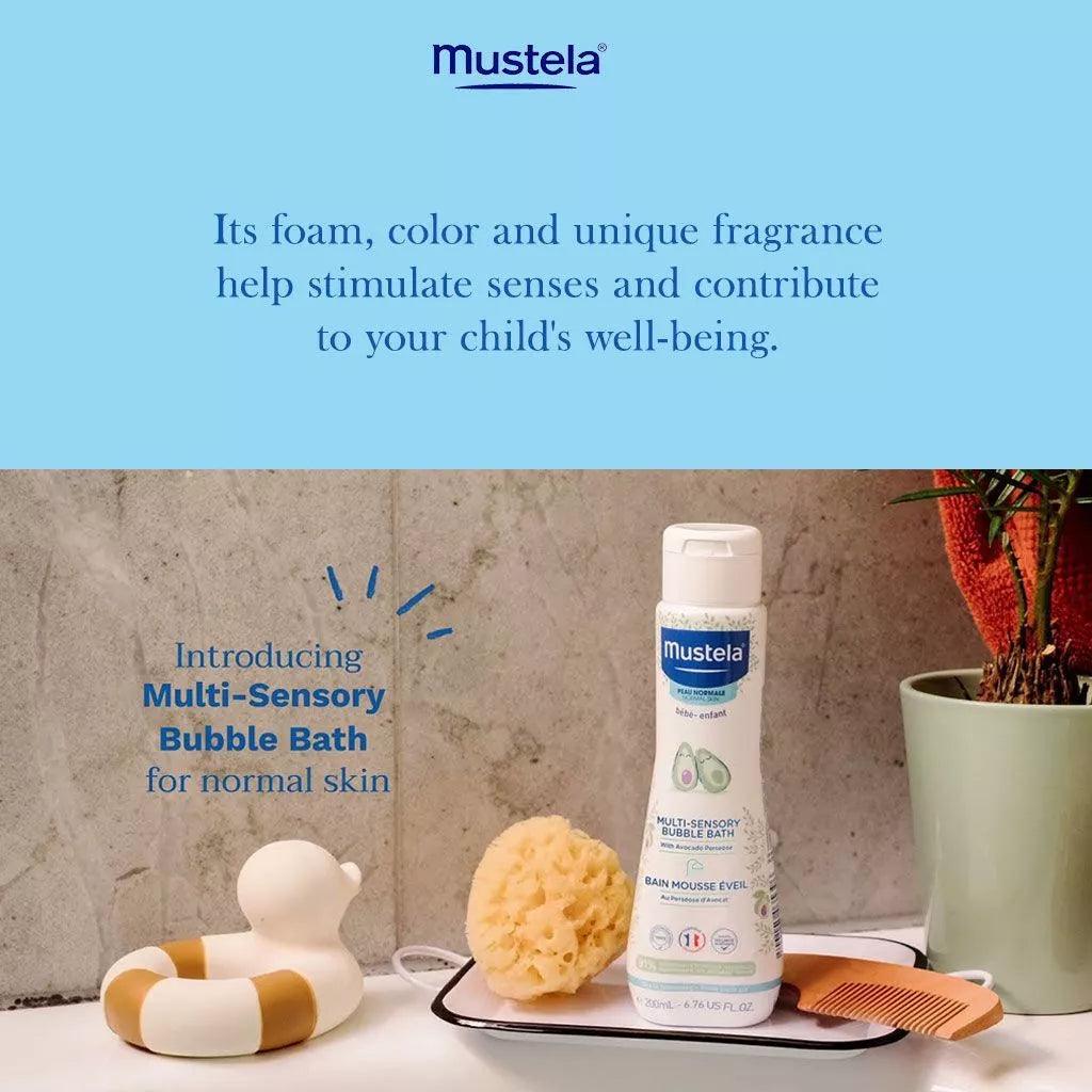 Mustela Baby Multi-Sensory Bubble Bath, Tear-Free 200ml - Wellness Shoppee