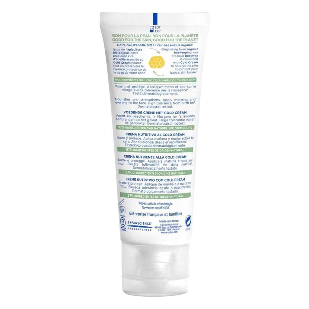 Mustela Baby Nourishing Face Cream With Cold Cream For Dry Skin 40ml - Wellness Shoppee