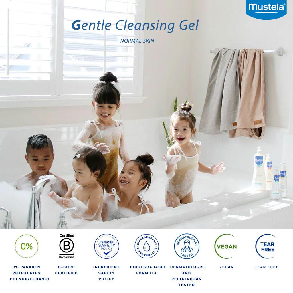 Mustela Baby Gentle Cleansing Gel For Hair & Body 500 mL - Wellness Shoppee