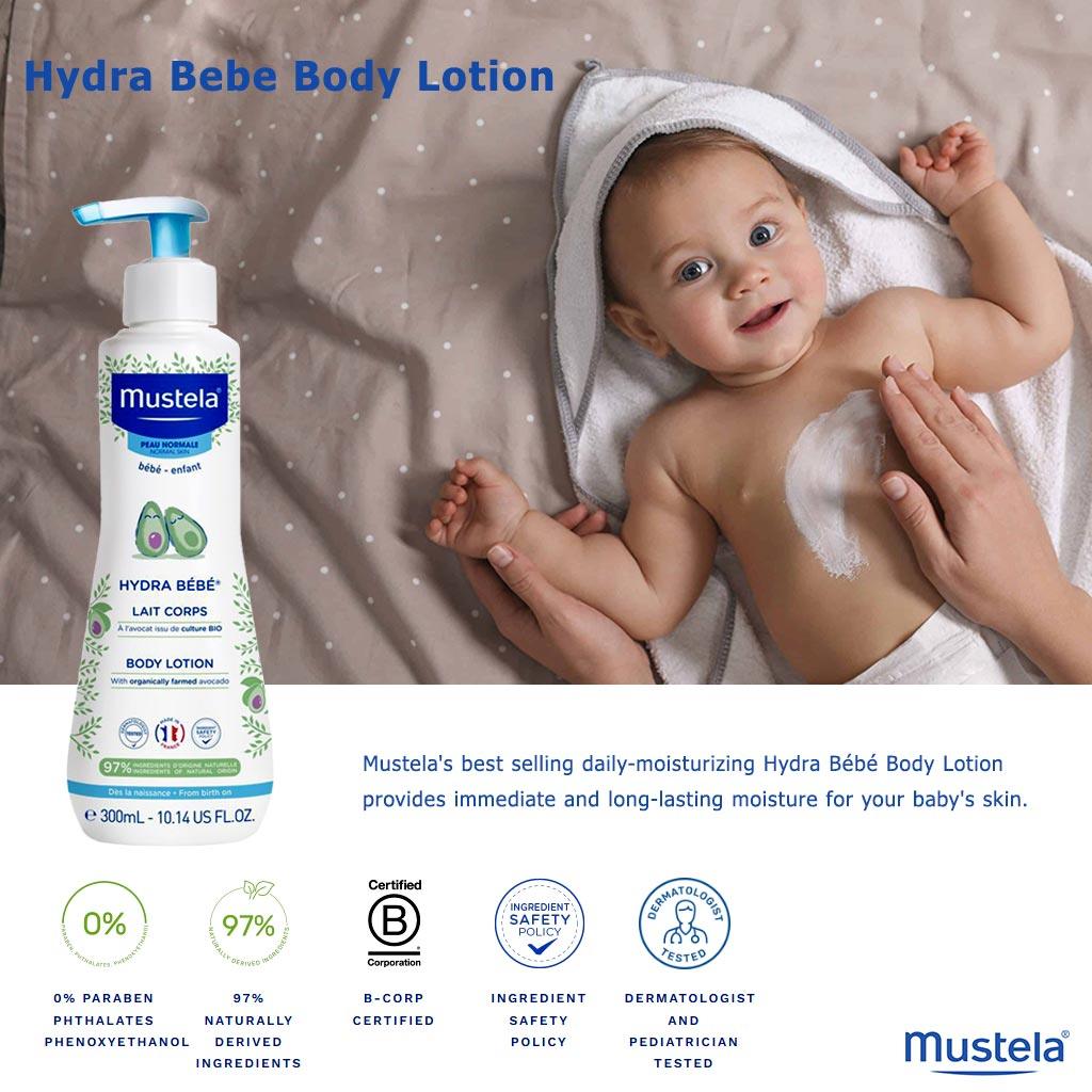Mustela Baby Hydra Bebe Moisturizing Body Lotion 300 mL - Wellness Shoppee